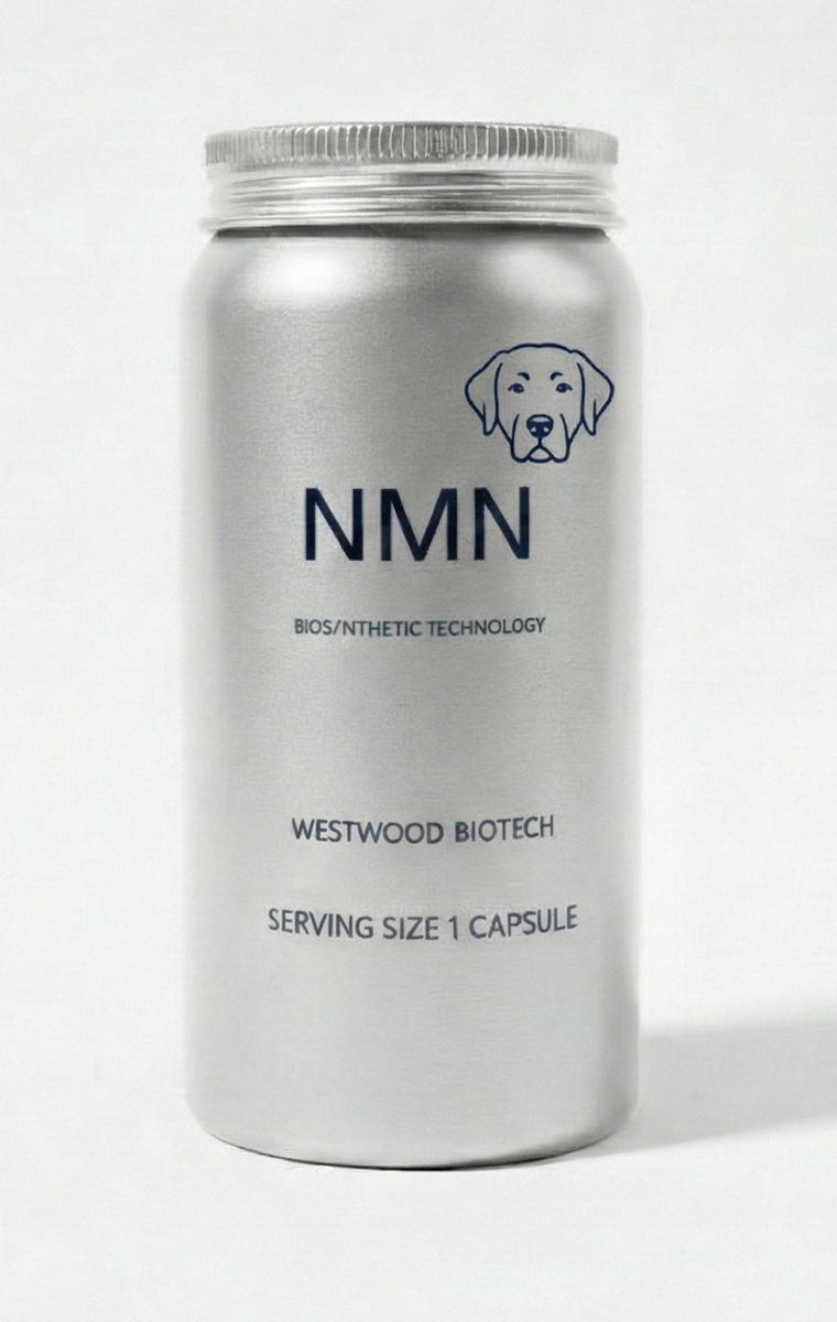 NMN Longevity Formula for Large Dogs | β-NMN 200mg + CoQ10 + Resveratrol | 90 Capsules