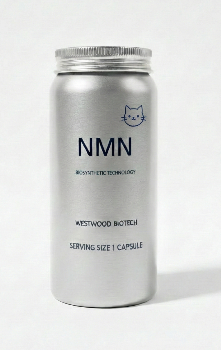 NMN Longevity Formula for Cats | β-NMN 100mg + CoQ10 + Resveratrol | 90 Capsules
